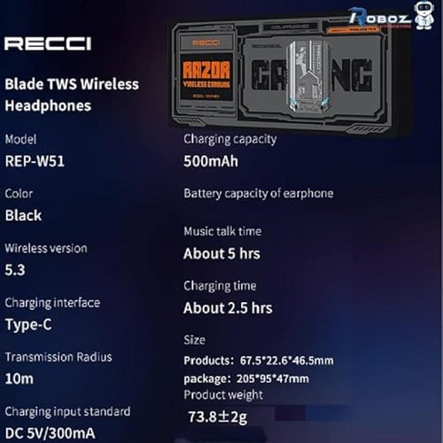 سماعة اذن بلوتوث ماركة ريتشي REP-W51