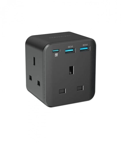 شاحن تايب سي جداري متعدد المداخل والمنافذ usb تايب...