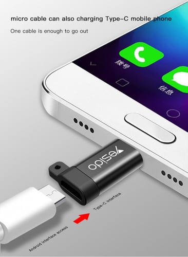 محول مايكرو الى منفذ تايب سي شركة يسيدو yesido GS0...