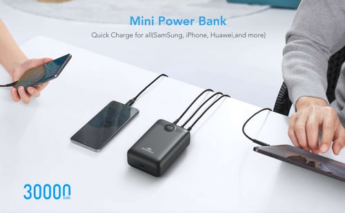 باور بانك قوي سعة 30000 ملي امبير ماركة موج ماكس