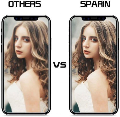 شاشة حماية ايفون اكس - اس زجاجي شفاف مقاوم للكسر م...