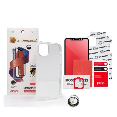بكج حماية ايفون 11 برو كفر شفاف من اكس بانثر المقا...