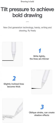 قلم ايباد الجيل الثاني يدعم الشحن الاسلكي و خاصية...