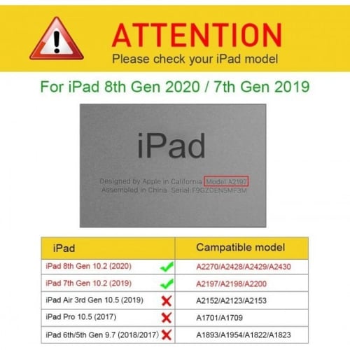 كفر ايباد اير 10.2 مع كيبورد لاسلكي ماركة جرين