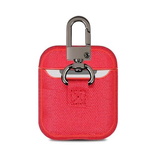 كفر سماعة ايربودز ابل اللاسلكية قماش لون احمر