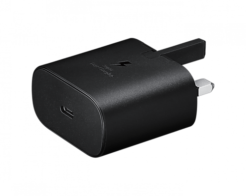 شاحن جداري 25 واط منفذ تايب سي شركة سامسونج لون اس...