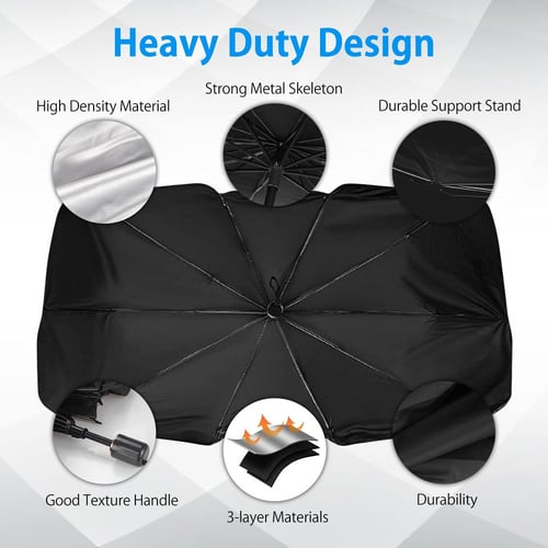 عرض عدد 2 مظلة سيارة داخلية واقية من الشمس مقاومة...