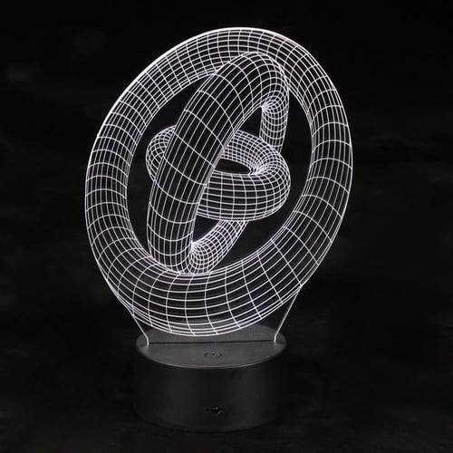 شعار 3D باضائة متعددة الالوان للمكتب