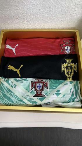بكج منتخب البرتغال 3 تيشيرتات الجديد 2026