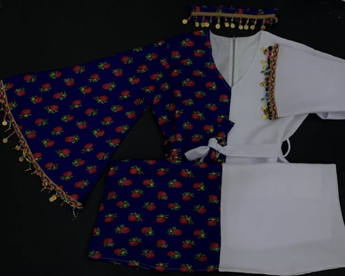 جلابية نسائي ازرق (مقاس طويل)