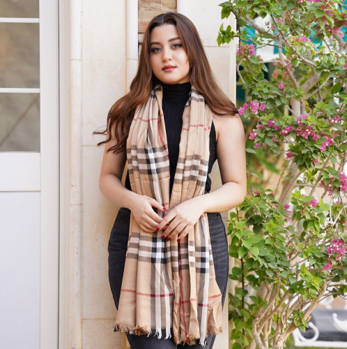 سكارف لويس فيتون مصنوع من قطن مع حرير