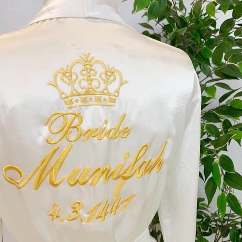 روب حرير للعروس أو الميك إب