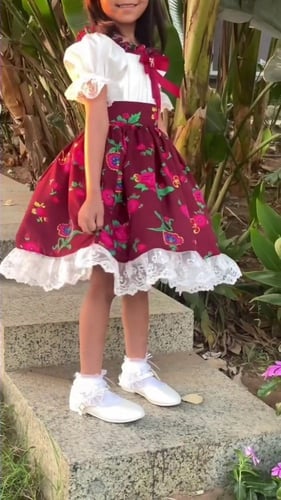 فستان شالكي عنابي