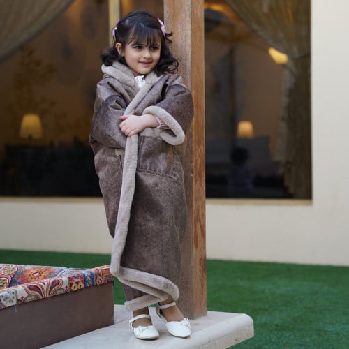 فروه كلاسك بني للاطفال