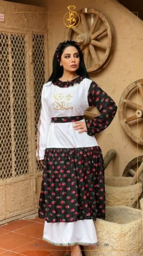 جلابية شالكي رمضانيه (اسود)