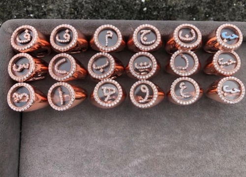 خاتم حرف د - روزقولد