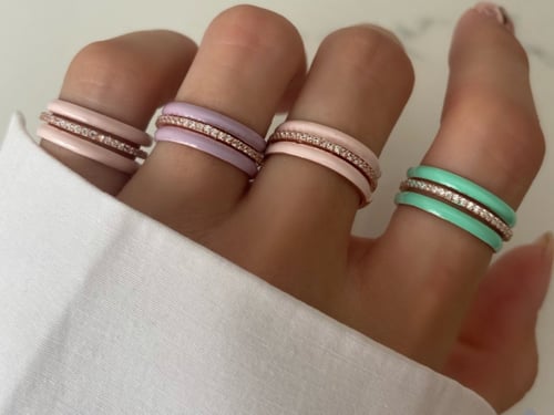 خاتم دبل راوند - تيفاني