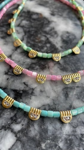 عقد حجر وردي