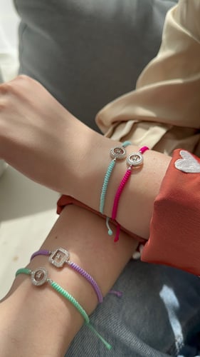 اسوارة ايطار زيركون دائري - خيط سماوي