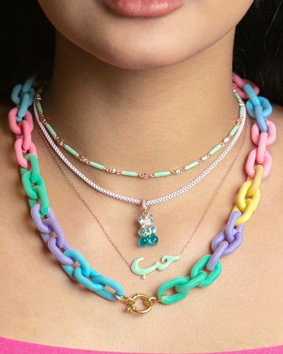 جنزير ملون فاتح