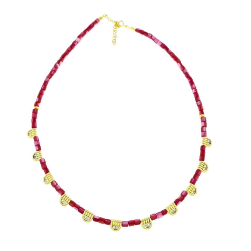 عقد حجر عنابي