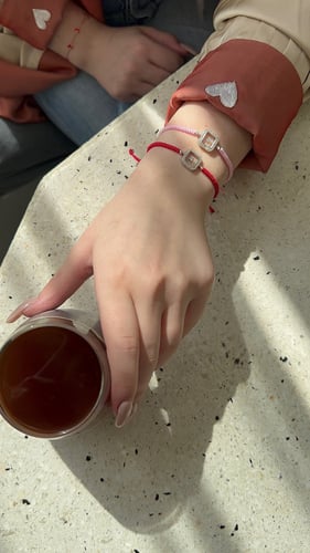 اسوارة ايطار زيركون دائري - خيط سماوي