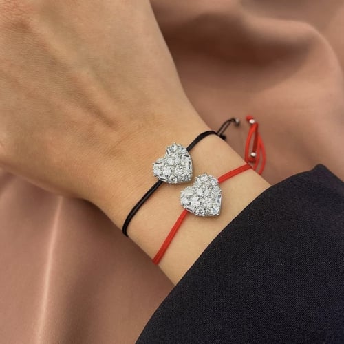 اسوارة قلب الزيركون -اسود