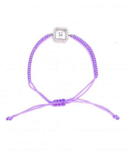 اسوارة ايطار زيركون مربع - خيط موف