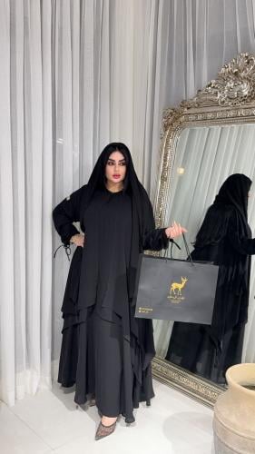 عبايه طبقات دبل كلوش