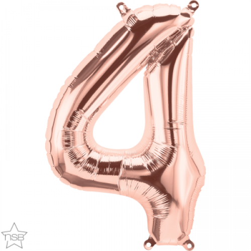 FOIL LARGE NUMBER ROSEGOLD (عدد 5 قطع)4