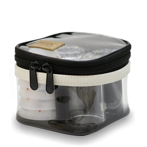 حافظة وذفة شفاف سكري