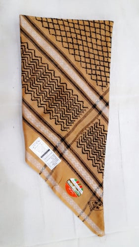 شماغ خطوط أسود - بيج