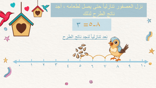 الطرح بالعد التنازلي