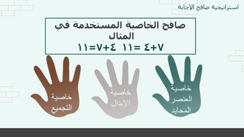 درس خصائص الجمع