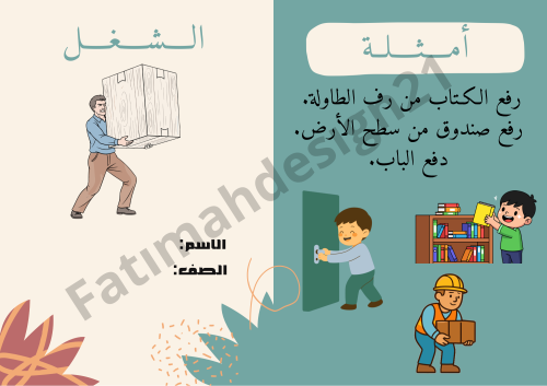 مطوية علوم الصف الثالث الشغل
