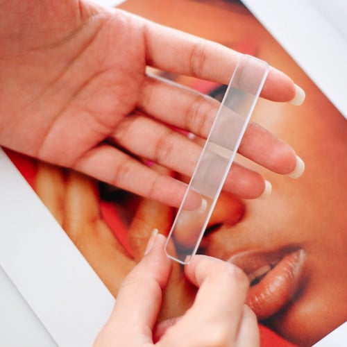 مبرد أظافر زجاج + ملمع