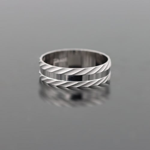 دبلة رجالي فضة عيار 925