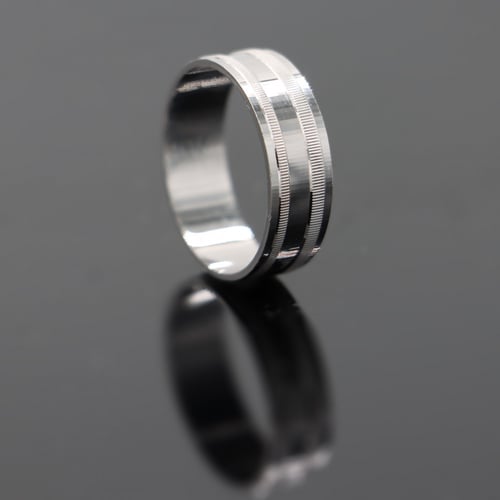 دبلة رجالي فضة عيار 925