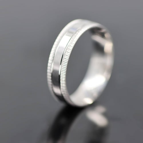 دبلة رجالي فضة عيار 925