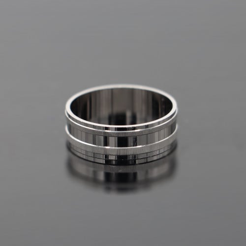 دبلة رجالي فضة عيار 925