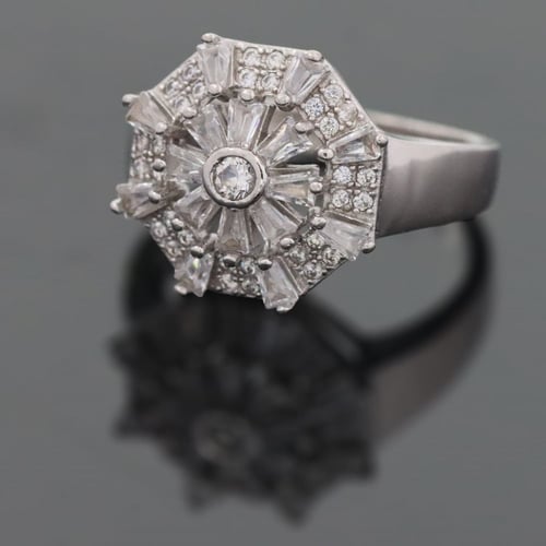 خاتم نسائي فضة عيار 925