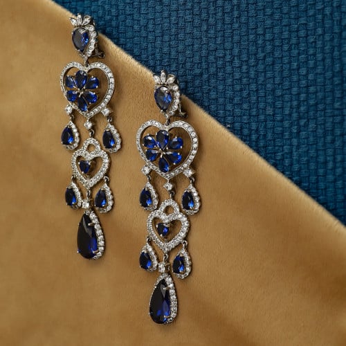 حلق نسائي فضة عيار 925