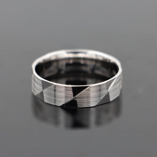 دبلة رجالي فضة عيار 925