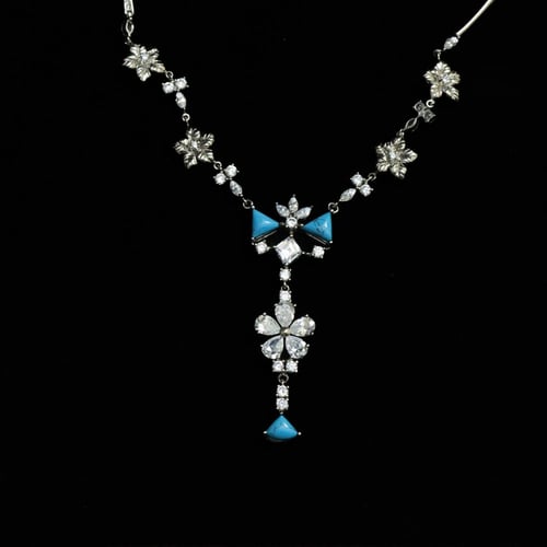 نصف طقم نسائي فضة عيار 925 - هاف ست