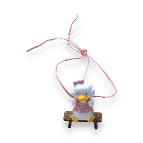 قلادة بطة السيارات مرآة الرؤية الخلفية