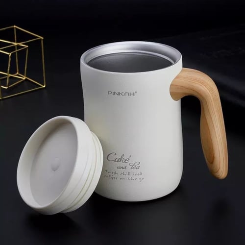 470ML Vacuum Coffee Cup With Handle Insulated Mug...