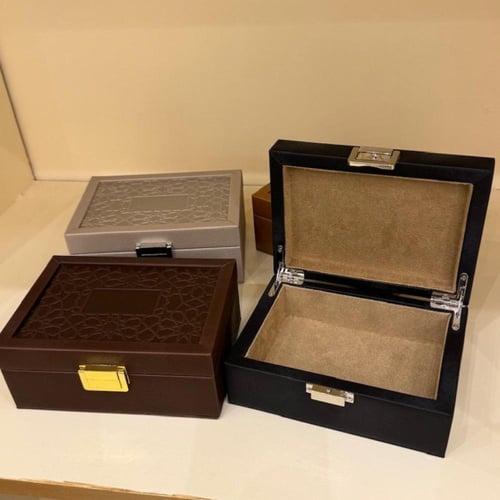 صندوق ثمن جلد فاخر