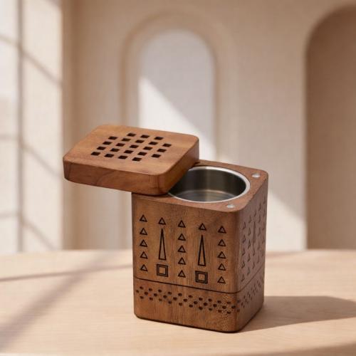 مبخرة بغطاء نقش سلماني