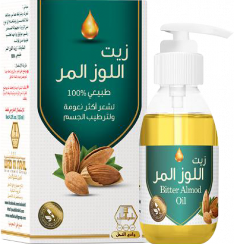 زيت اللوز المر لشعر والجسم من وادي النحل 125 مل