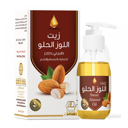 زيت اللوز الحلو للعناية بالجسم والشعر من وادي النح...